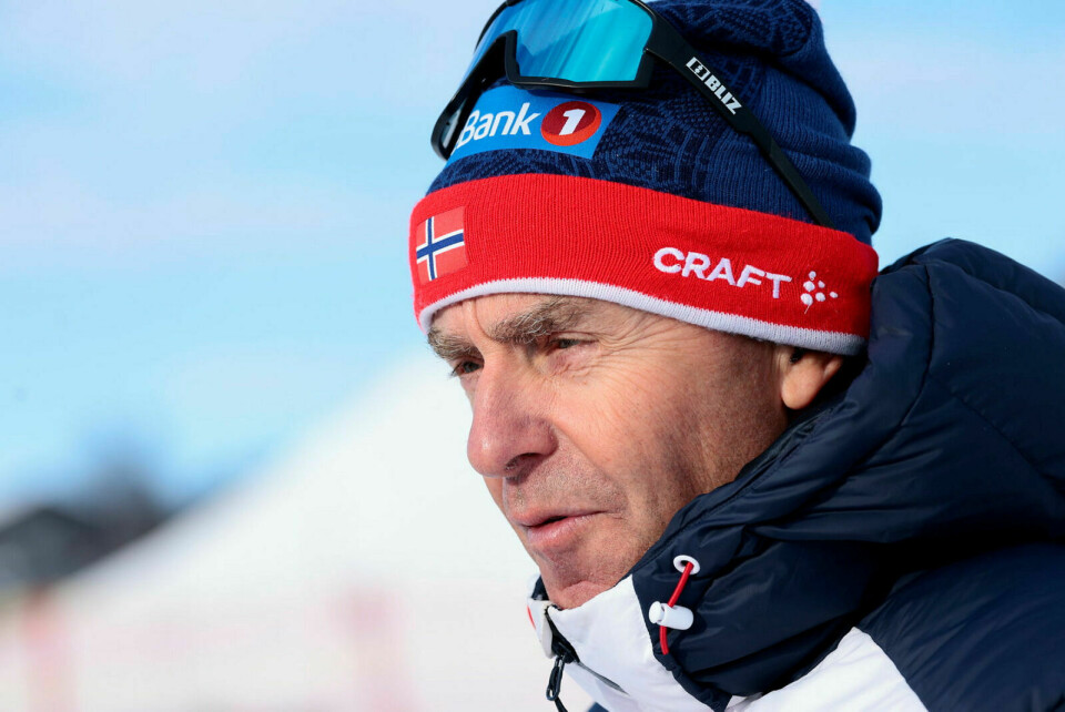 I RUTE: Sprinttrener Arild Monsen mener Erik Valnes er i rute før VM-konkurransene i Planica. FOTO: Geir Olsen / NTB Foto: Geir Olsen / NTB