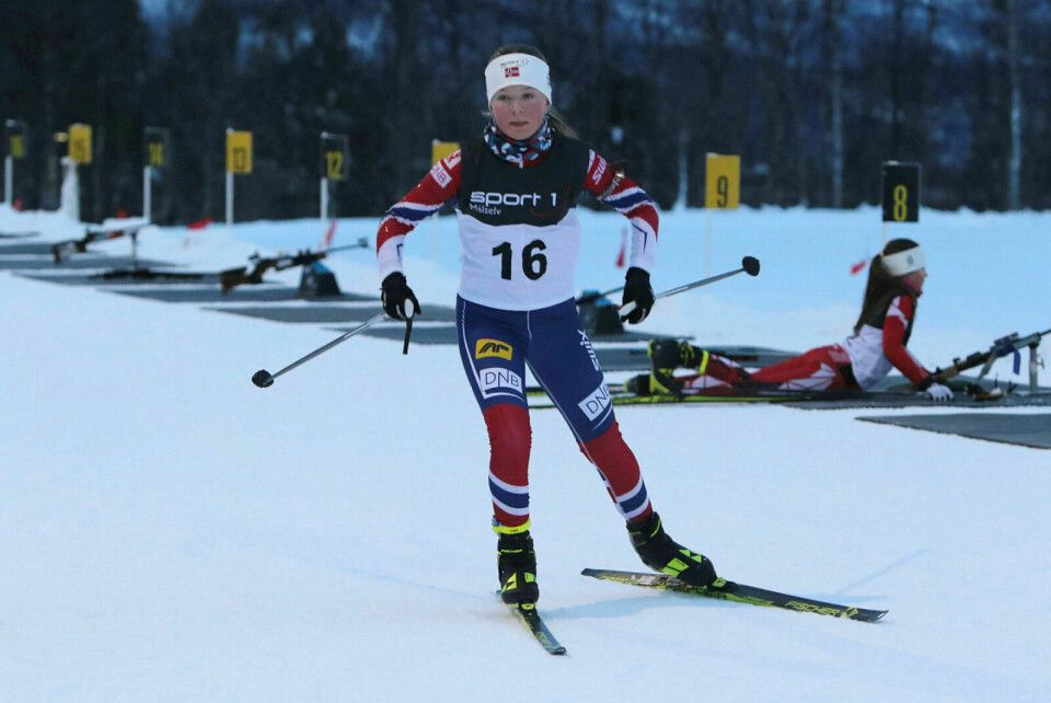 VANT: Astrid Helene Leiråmo fra Målselvs skiskyttere ble dobbeltmester i KM. Arkivfoto: Ivar Løvland