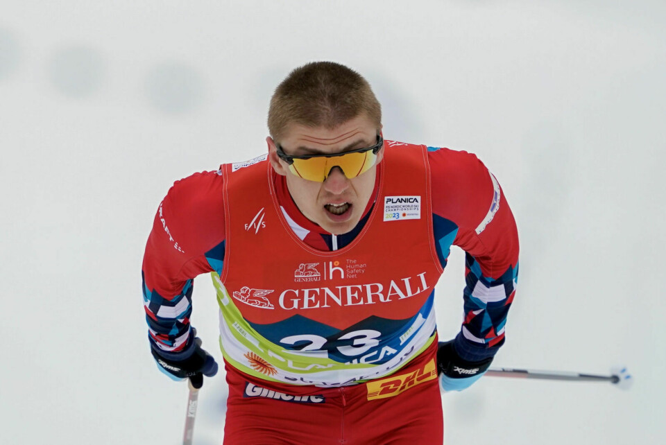 KNALLSTERK PROLOG: Erik Valnes under sprintprologen under ski-VM 2023 i Planica, Slovenia. Foto: Terje Pedersen / NTB