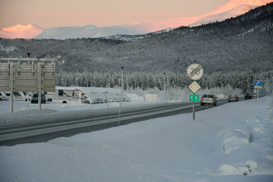 SETTES NED: Det er på denne strekningen at farten settes ned under vinterfestivalen Frost i uke 6. Foto: Torbjørn Kosmo