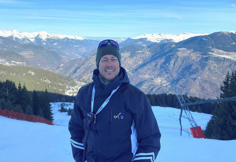 VM-TD: Stefan Johnsen Havnelid fra Bardu var teknisk delegert og en del av juryen under VM i alpint i Frankrike. Foto: Privat