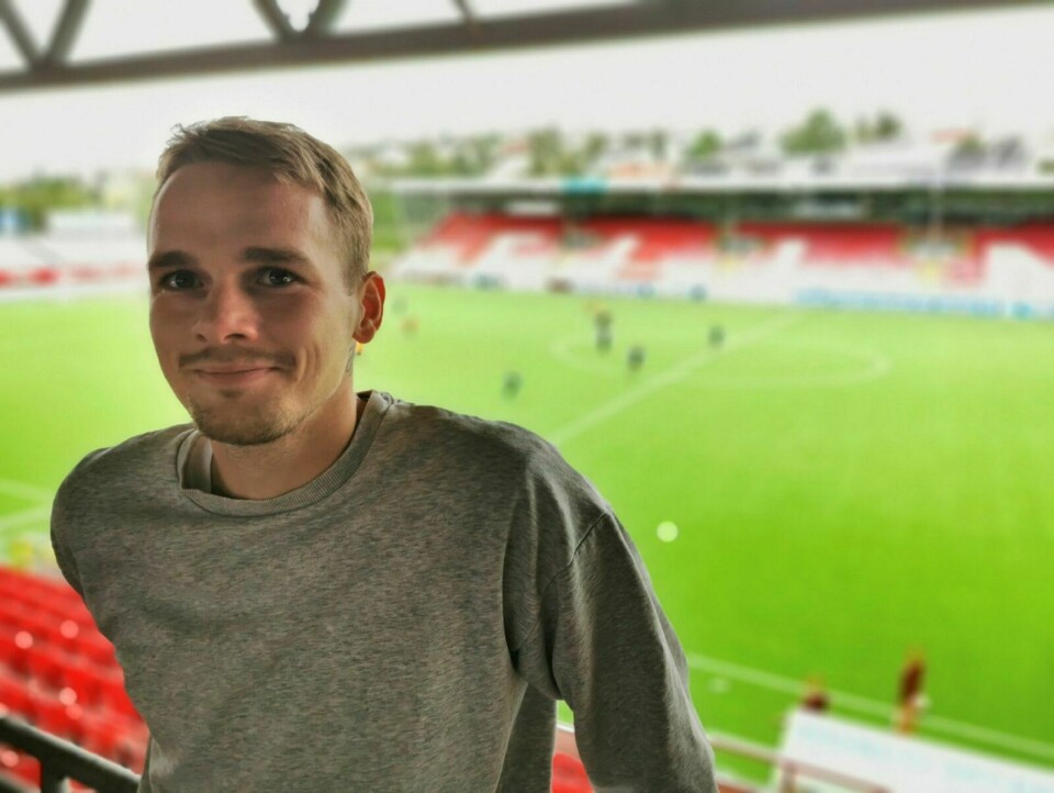 HJEMME: Kent-Are Antonsen (27) er etter mange år på Alfheim nærmest blitt en del av møblementet på stadionet på toppen av Tromsøya. Foto: Mikael Jensen