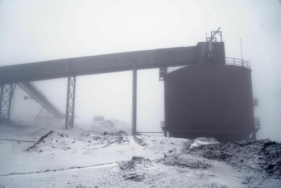 NORGES SISTE: Raset skjedde forrige uke i Norges siste kullgruve på Svalbard. Foto: Ole Berg-Rusten / NTB
