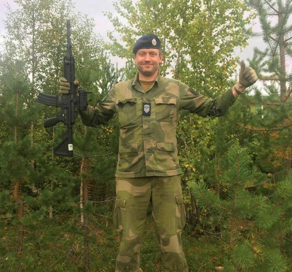 MESTER: Stig Anders Jernberg Larsen ble militær mester i NNM i felthurtig. ARKIVFOTO: Privat Foto: Privat