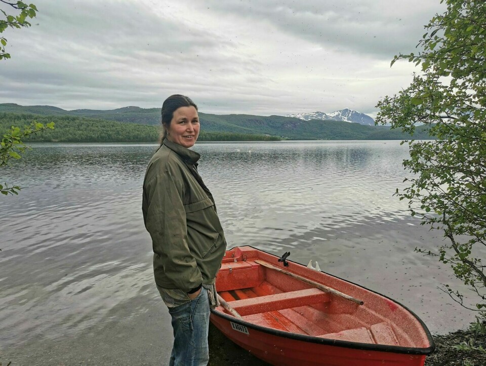 JOSEFVATN: Maiken Cecilie Bjørkli er født og oppvokst i Drangedal i Telemark, men har funnet sitt rette element på Josefvatn.