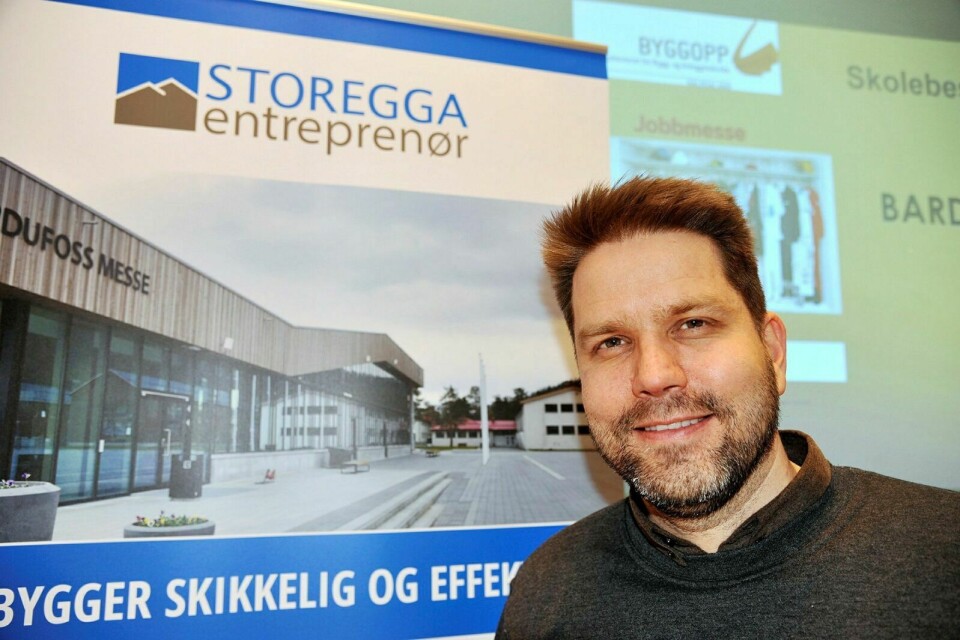 AVTALE: Daglig leder i Storegga Entreprenør AS, Eivind Olsen, er godt fornøyd med en ny avtale med Coop. Foto: Morten Kasbergsen (arkiv)