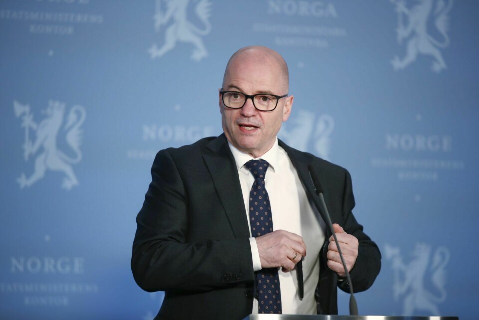 GÅR AV: Odd Roger Enoksen (Sp) vil gå av som forsvarsminister. Foto: Javad Parsa / NTB