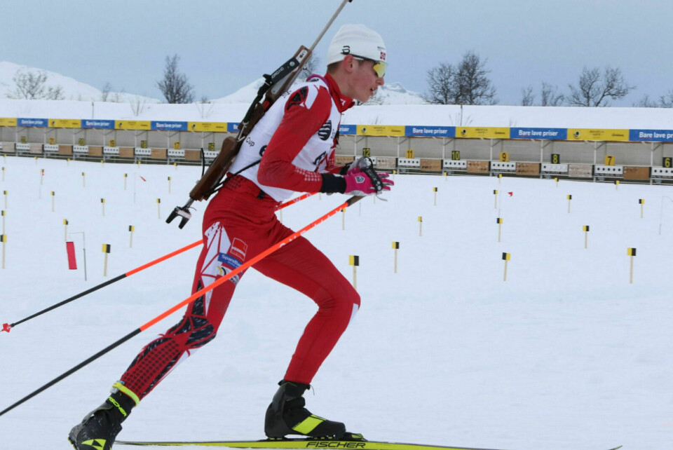 5. PLASS: Marius Eriksen Lund fra Målselvs skiskyttere avsluttet sesongen nasjonalt med å endte på 5. plass totalt i norgescupen for juniorer. Arkivfoto: Ivar Løvland