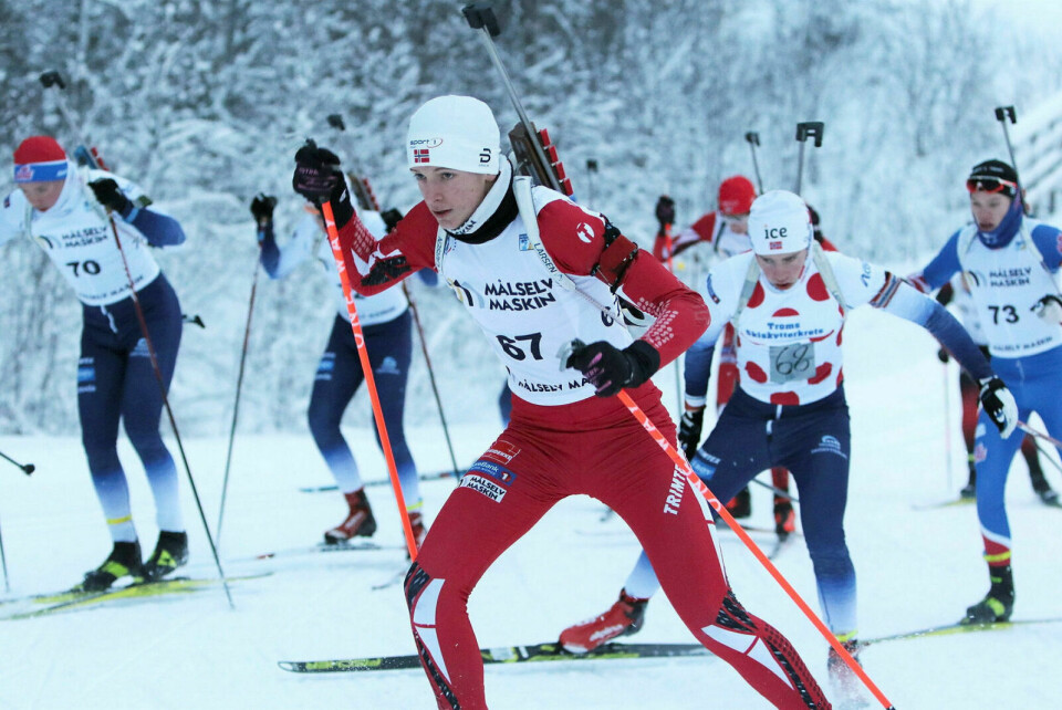BRONSE: Marius Eriksen Lund gikk til bronse på fredagens fellesstart under NM for juniorer. Også på lørdagens sprint har skiskytteren fra Målselvs skiskyttere mål om å havne på pallen. Arkivfoto: Ivar Løvland