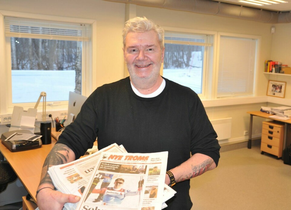 BORTGANG: Natt til tirsdag døde Nye Troms sin ansvarlige redaktør, Trond H. Bendiktsen. Han ble 59 år gammel. Foto: Kari Anne Skoglund (arkiv)