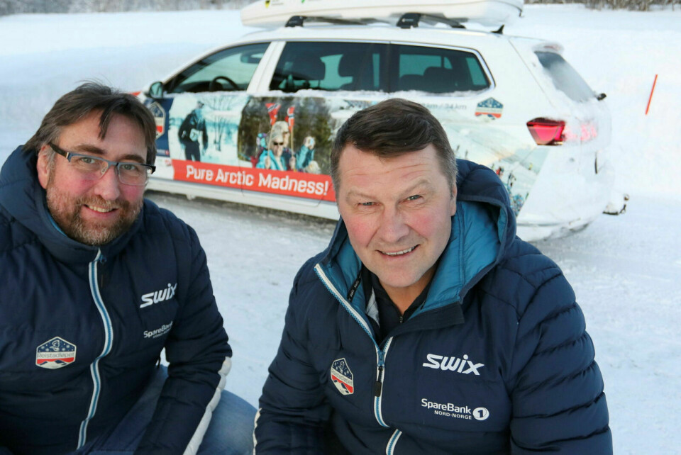 NYTT RENN: Går alt som daglig leder Ivar Holand (t.v.) og styreleder Jørn Erik Berntsen ønsker, kan det ende opp med et dobbeltrenn i Ski Classics neste år i Indre Troms.