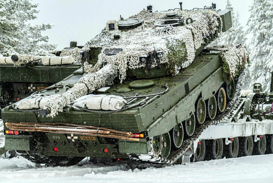 STRIDSVOGNER: Forsvaret skal gå til anskaffelse av nye stridsvogner til Hæren. Foto: Ole-Sverre Haugli / Forsvaret