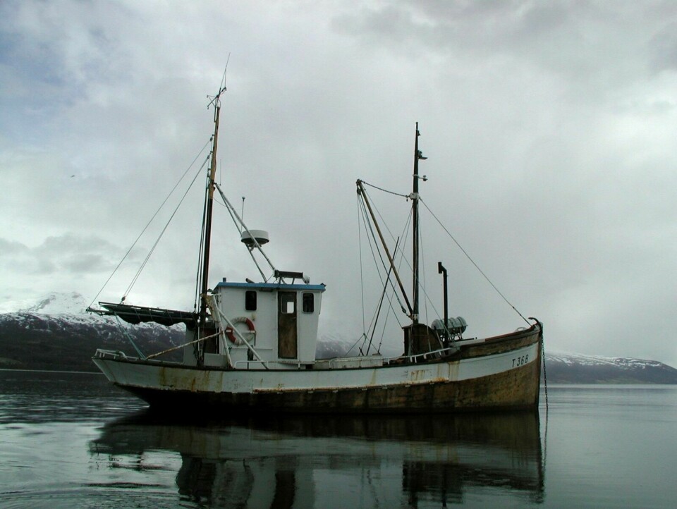 MK TERJE: Den 40 fot store MK «Terje» ble bygget på Tennes for snart 100 år siden. En båt som blir sett på som svært viktig på mange måter og en båt som aldri kom tilbake med flagget på halv stang etter sine mange turer til sjøs. Foto: Midt-Troms museum