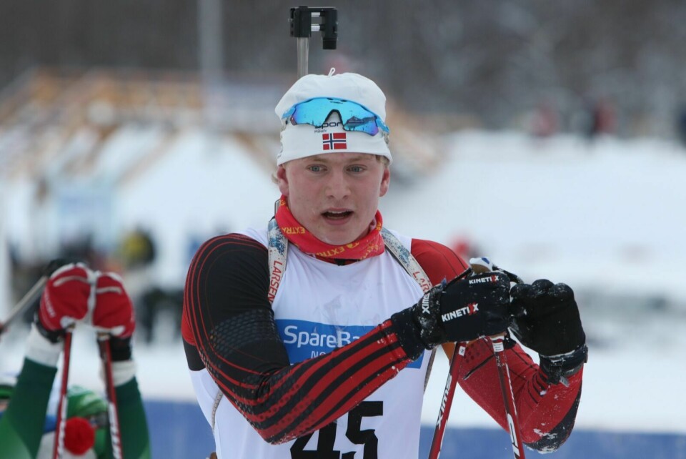 OPPTUR: Jørgen Brones Stenersen er fornøyd med prestasjonene på søndagens sprint på Bardufoss skisenter. Foto: Ivar Løvland