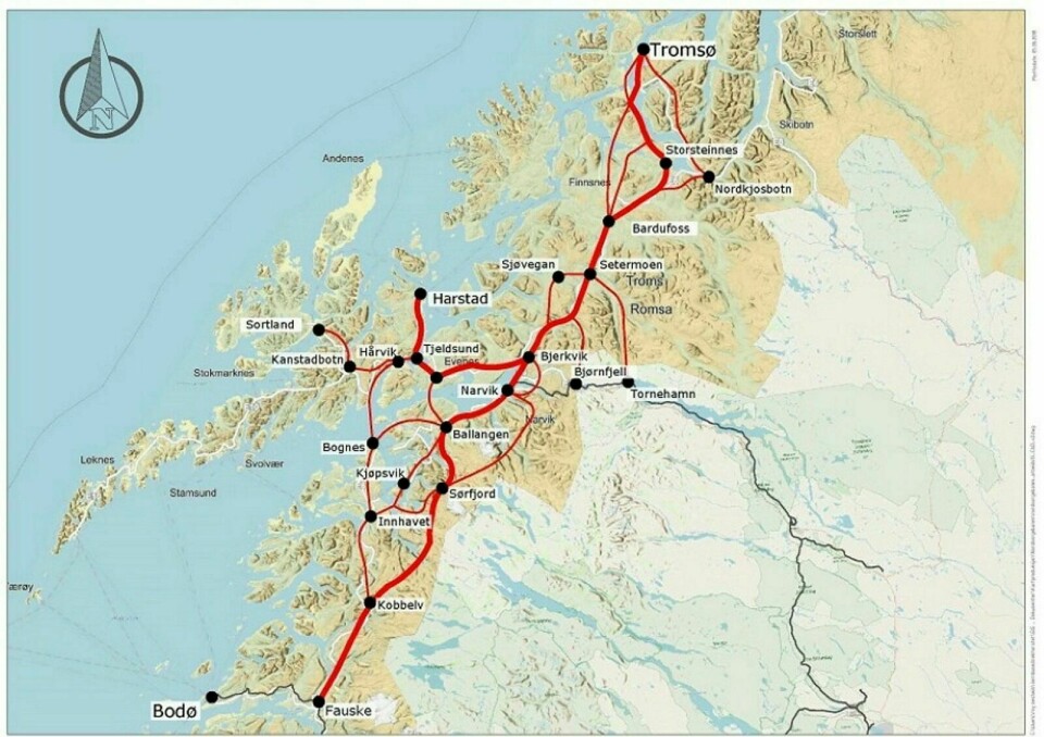 SOMMEREN 2023: Det legges opp til at konseptvalgutredningen om Nord-Norgebanen oversendes Samferdselsdepartementet sommeren 2023, samtidig med konseptvalgutredningen om transportløsninger i Nord-Norge. Foto: Samferdselsdepartementet