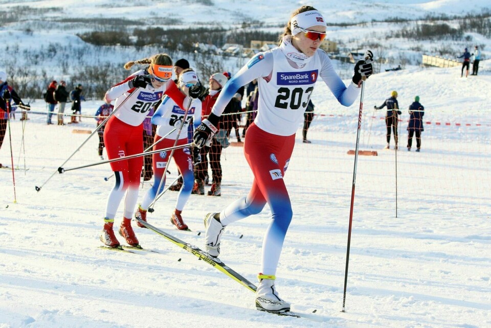 STERKEST: BOIF-løper Tuva Mathea Gulbrandsen var sterkest fra første stavtak da langrennssesongen i Troms ble innledet i Nordreisa i helga. Arkivfoto: Ivar Løvland