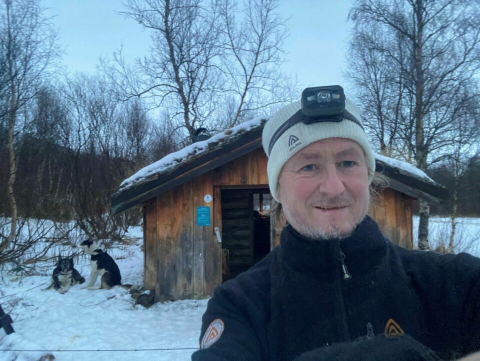 PÅ TUR: Bengt-Are Barstad har nå vært over 700 dager ute på tur med hundene sine. Foto: Bengt-Are Barstad
