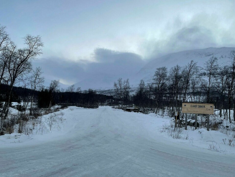 DELVIS ÅPEN: Deler av Finndalsløypa er merket noe som betyr at fra Harkinn til Dopparneset er det nå mulig å kjøre snøskuter. Foto: Jan Egil Høiseth