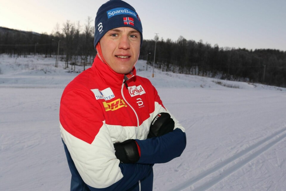 STERK TOUR: Erik Valnes endte på en 8. plass i Tour de Ski etter en tøff etappe opp alpinbakken til slutt. Foto: Ivar Løvland