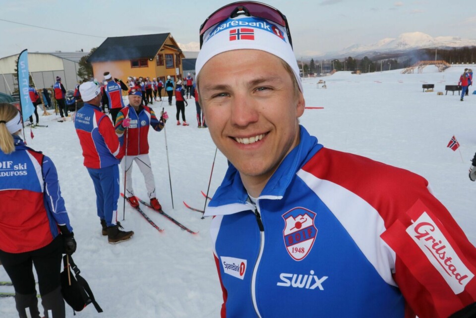 GODT FORNØYD: Erik Valnes er godt fornøyd med prestasjonene i Nord-Finske Muoni. Foto: Ivar Løvland