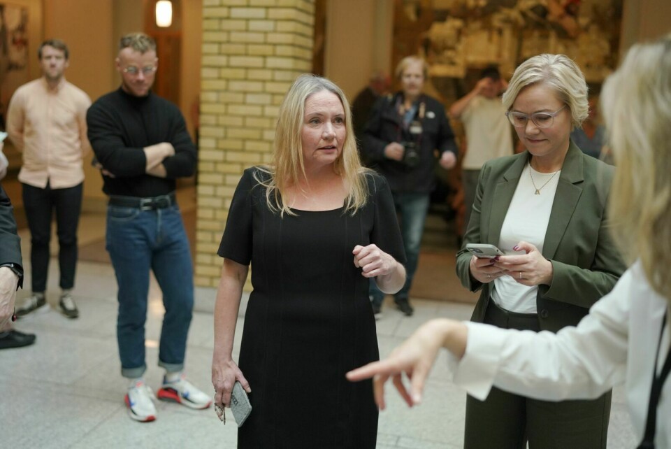 Nyvalgt stortingspresident Eva Kristin Hansen (Ap) etter konstituering av det 166. storting. Foto: Fredrik Hagen / NTB