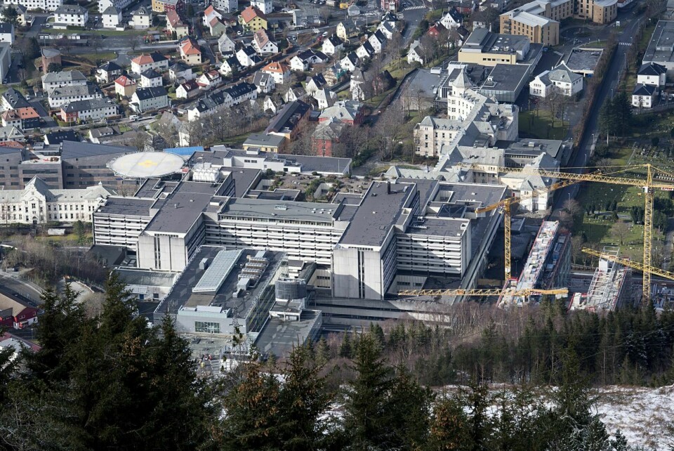 Haukeland universitetssjukehus har 30 innlagte med RS-virus. Foto: Marit Hommedal / NTB