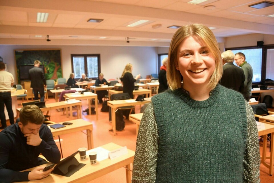 TILBAKE: Marie Gjerdrum Foshaug er Målselv kommunestyres yngste representant. Hun trer inn i vervet som hun har hatt permisjon fra. Foto: Torbjørn Kosmo