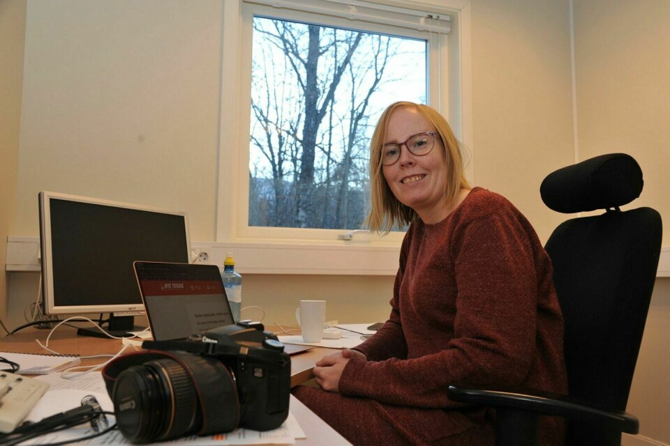 ØVERBYGDING: Kristine Aarhaug er øverbygding og er ansatt på Nye Troms sitt kontor på Olsborg. Foto: Kari Anne Skoglund