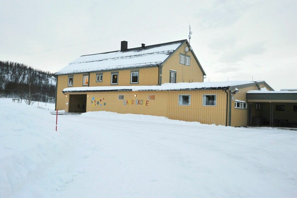 SAND SKOLE: Balsfjord KrF vil legge ned Sand skole og bygge ny skole i Mestervik. Foto: Sol Gabrielle Larsen