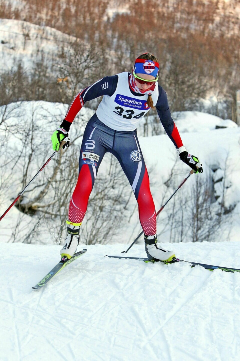 GULL I KM: Vilje Marie Gulbrandsen fra BOIF vant et klart gull i 19–20-årsklassen under KM på ski i Tromsø lørdag. Søndag vant hun et kretsrenn samme sted. Foto: Ivar Løvland (arkiv)