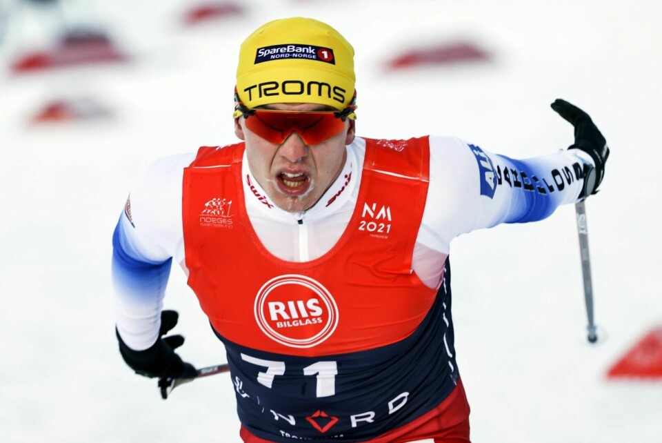 GULLGUTT: Erik Valnes ble norsk mester på 10 km menn langrenn under NM på ski i Granåsen mandag. Foto: Geir Olsen / NTB Foto: Geir Olsen / NTB