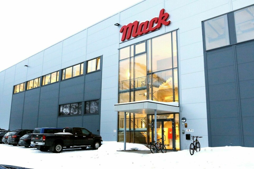 MACK: Her ved Mack sin nye fabrikk i Nordkjosbotn skjedde underslaget av drikkevarer. Foto: Ivar Løvland (arkiv)