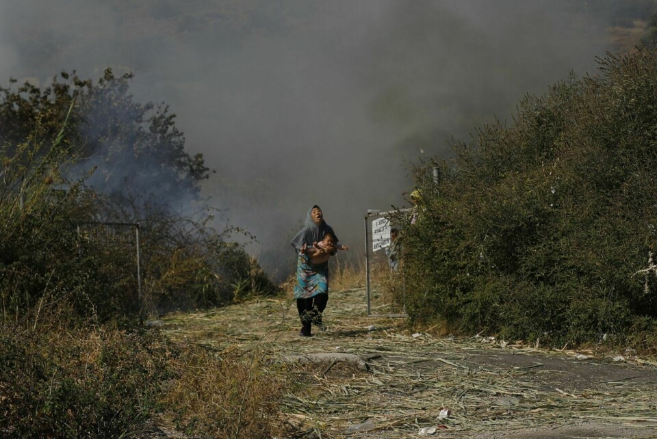 ETTER MORIA-BRANNEN: Greske myndigheter må finne husly til mer enn 12 000 flyktninger etter at det brant i Moria-leiren i forrige uke. Foto: AP Photo/Petros Giannakouris