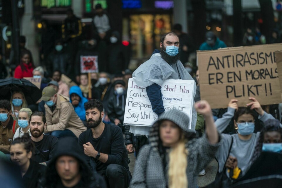 DEMONSTRASJON: Bildet ble tatt under demonstrasjonen i Oslo tidligere denne måneden. Foto: Stian Lysberg Solum / NTB scanpix