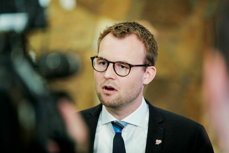 TAPTE: KrF-leder Kjell Ingolf Ropstad etter at Stortinget behandlet endringer i bioteknologiloven tirsdag. Foto: Vidar Ruud / NTB scanpix