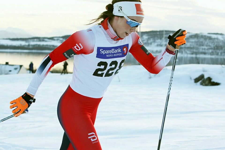 PLASS: BOIF-løper Ingrid Andrea Gulbrandsen har som ventet fått plass på det nye regionlaget i langrenn. Her fra KM sist vinter. Foto: Ivar Løvland (arkiv)