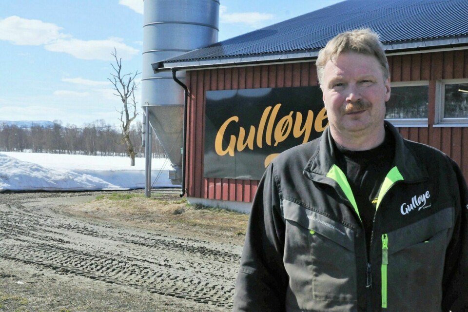 OPTIMIST: Bonde Olav Grundnes har tro på årets potetsesong. Han satser stort på lokal arbeidskraft. Foto: Sol Gabrielle Larsen