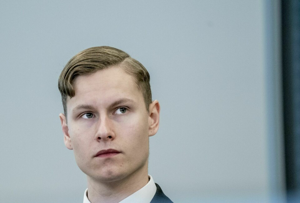 Philip Manshaus (22) er i Asker og Bærum tingrett dømt til 21 års forvaring, med en minstetid på 14 år. Foto: Ole Berg-Rusten / NTB scanpix