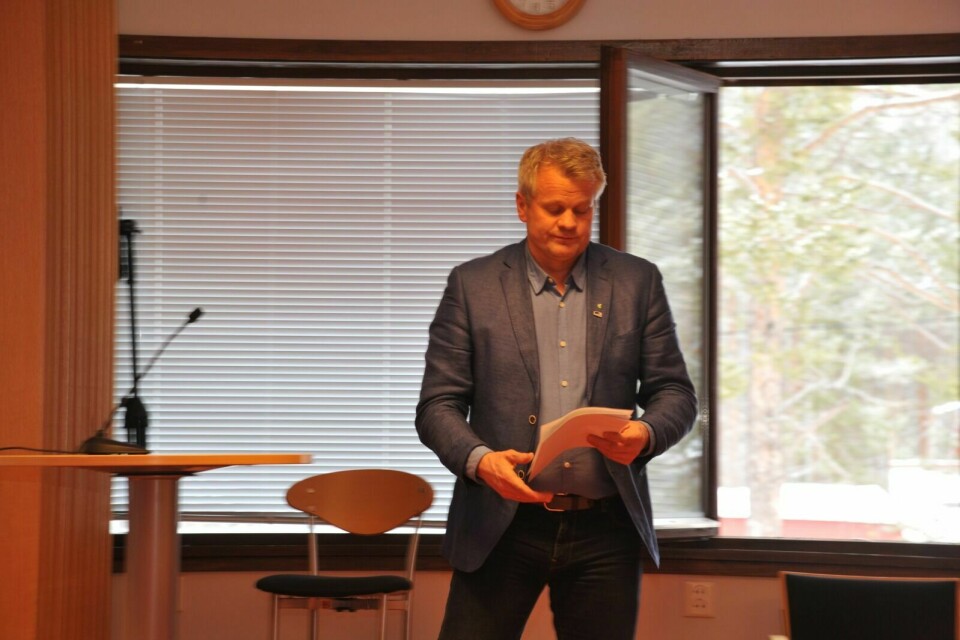 SELVKRITIKK: Varaordfører Martin Nymo (H) sa Målselv måtte ta selvkritikk for prosessen med årets skuterdispensasjoner. Foto: Kari Anne Skoglund