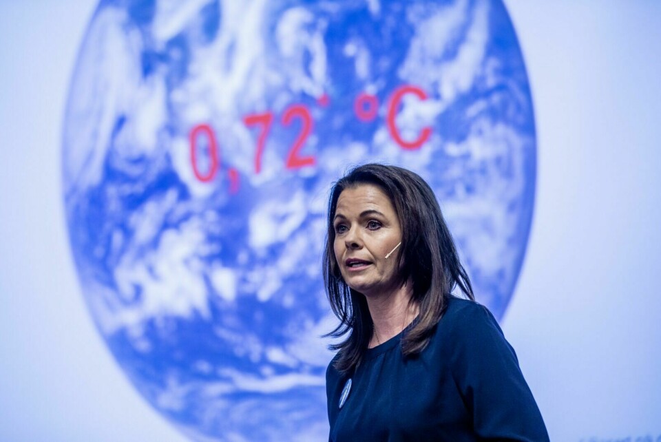 MYE VÆR: 2019 har gitt oss mange eksempler på hvordan klimaet endrer været, sier statsmeteorolog Bente Wahl, som, presenterte klimastatus 2020 på Meteorologisk institutt tirsdag. Foto: Stian Lysberg Solum / NTB scanpix