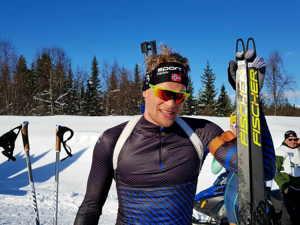 BETENKT: Søndagen ble ikke slik Fredrik Mack Rørvik hadde håpet på, etter en sterk 3. plass dagen før. Foto: Ivar Løvland (Arkiv)