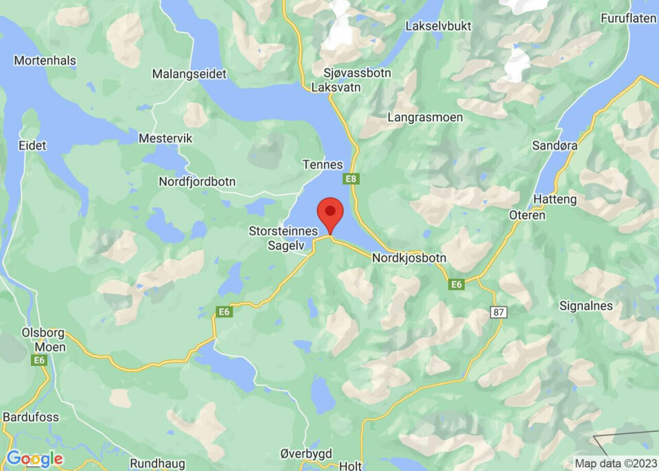 BERGNESET: Det var på Bergneset i Balsfjord at føreren stakk fra en politikontroll.
