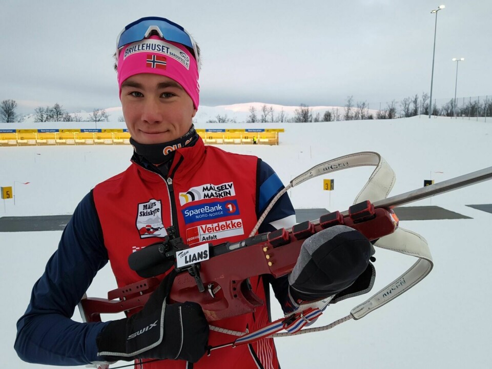 VM-KLAR: Søndag starter junior-VM i skiskyting i Sveits. Der er Morten Hol fra Målselvs skiskyttere på startstreken. Foto: Ivar Løvland
