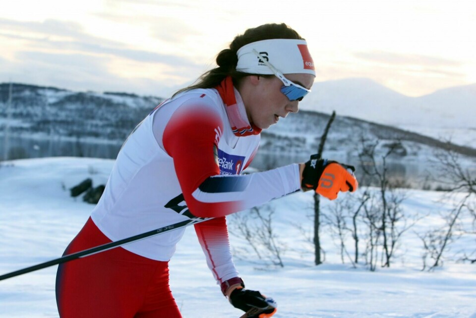 PÅ 7. PLASS: Ingrid Andrea Gulbrandsen fra BOIF endte på en 7. plass i norgescupen fredag. Her under KM sist helg. Foto: Ivar Løvland