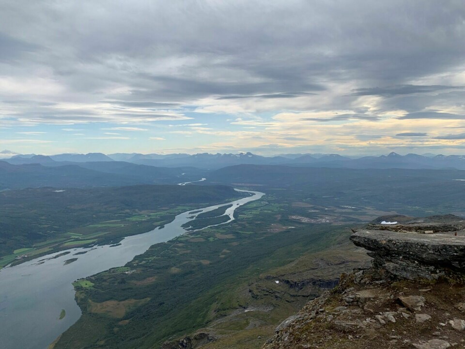 MÅLSELVA: Målselva fra toppen av Vassbruntinden. Foto: Fredrikke Fjellberg Moldenæs (Illustrasjon)