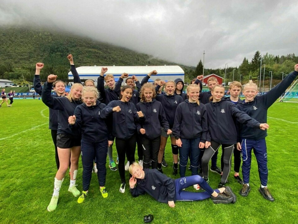 TROMS: Denne gjengen representerte Troms på best mulig måte under Lerøy-lekene i helga. Foto: Privat
