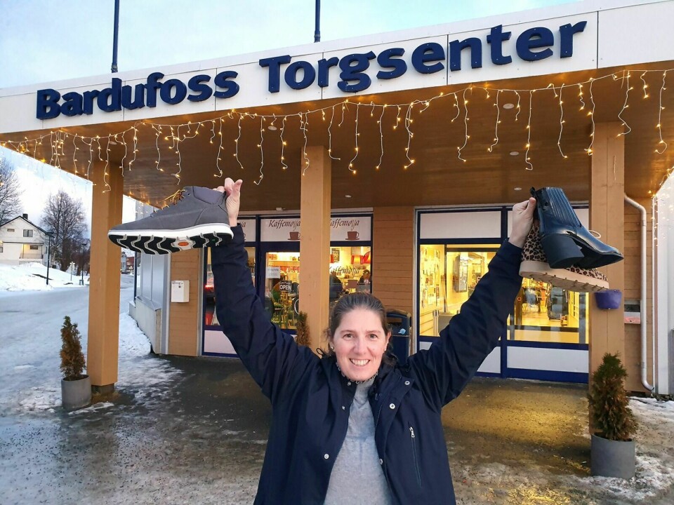 PÅ TUR HIT: Daglig leder Lise Hagensen Nytrøen i Eurosko Bardufoss ser fram til å flytte inn i nye lokaler i Bardufoss torgsenter. Foto: Morten Kasbergsen