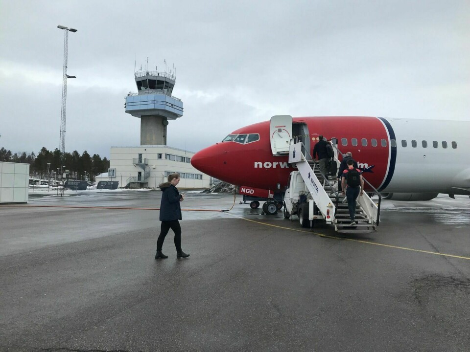 SLUTT I FEBRUAR: Fra og med 1. februar 2020 vil Norwegian ikke lenger fly til og fra Bardufoss lufthavn. Foto: Terje Tverås