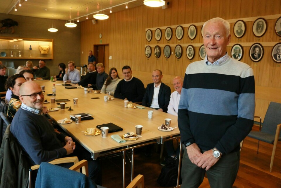 LANG FARTSTID: Bardu-politiker Ernst Hansen (H) takka onsdag av etter 28 år som kommunestyremedlem. Foto: Fredrikke Fjellberg Moldenæs