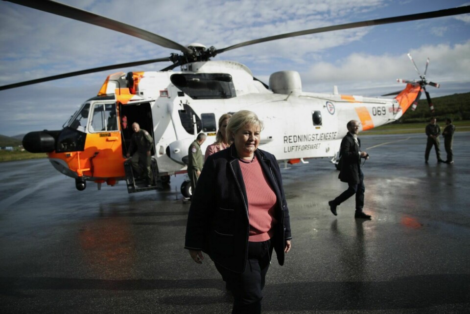 NORDPÅ: Statsminister Erna Solberg besøker mandag Tromsø. Foto: Stian Lysberg Solum / NTB scanpix